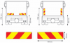 KIT 2 Pannelli autocarro portata ≥3500KG ECE ONU 70 01